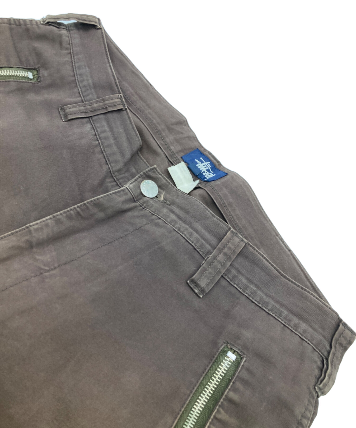 中古・古着通販】stussy (ステューシー) ダブルニーパンツ ブラウン