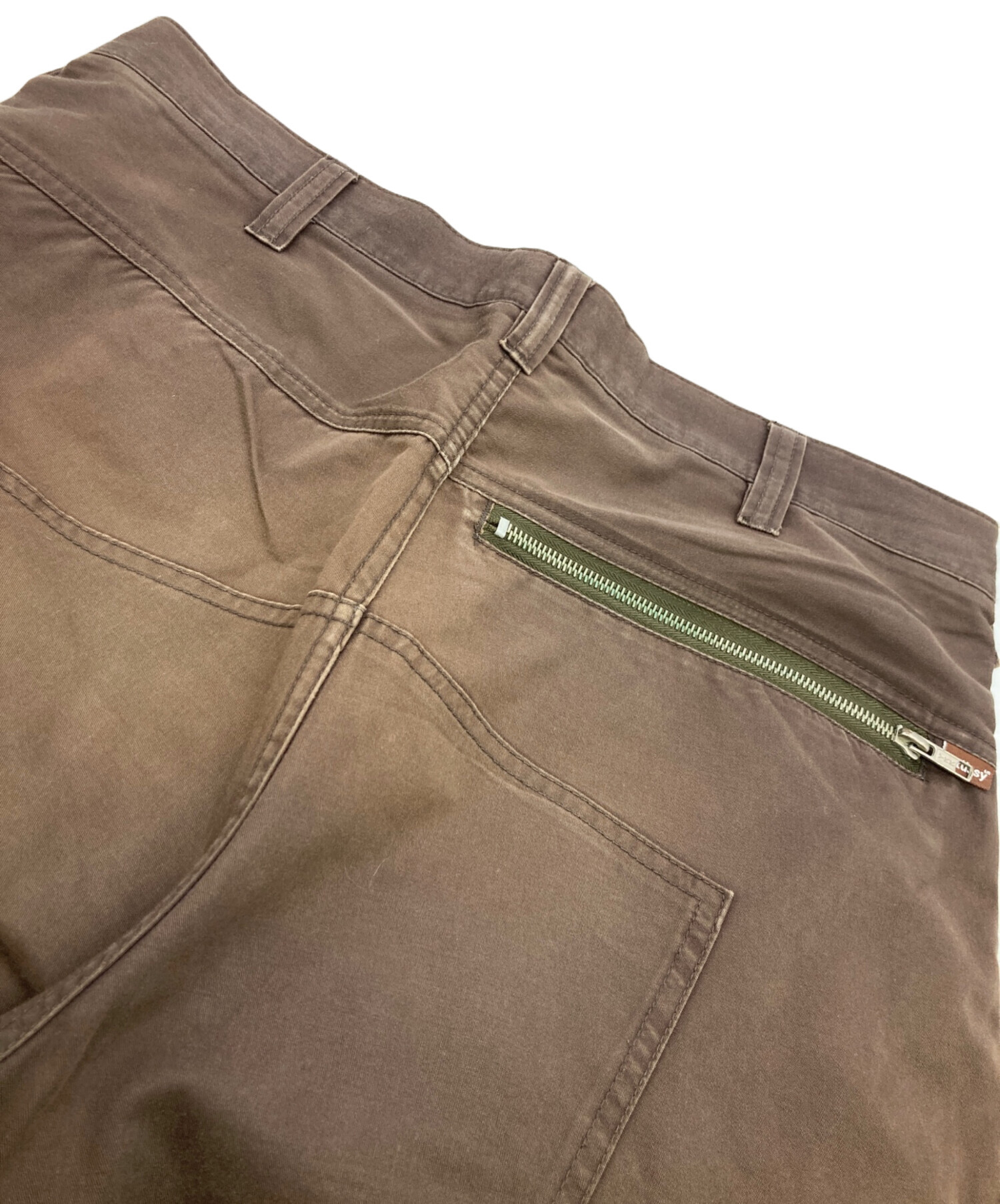 中古・古着通販】stussy (ステューシー) ダブルニーパンツ ブラウン