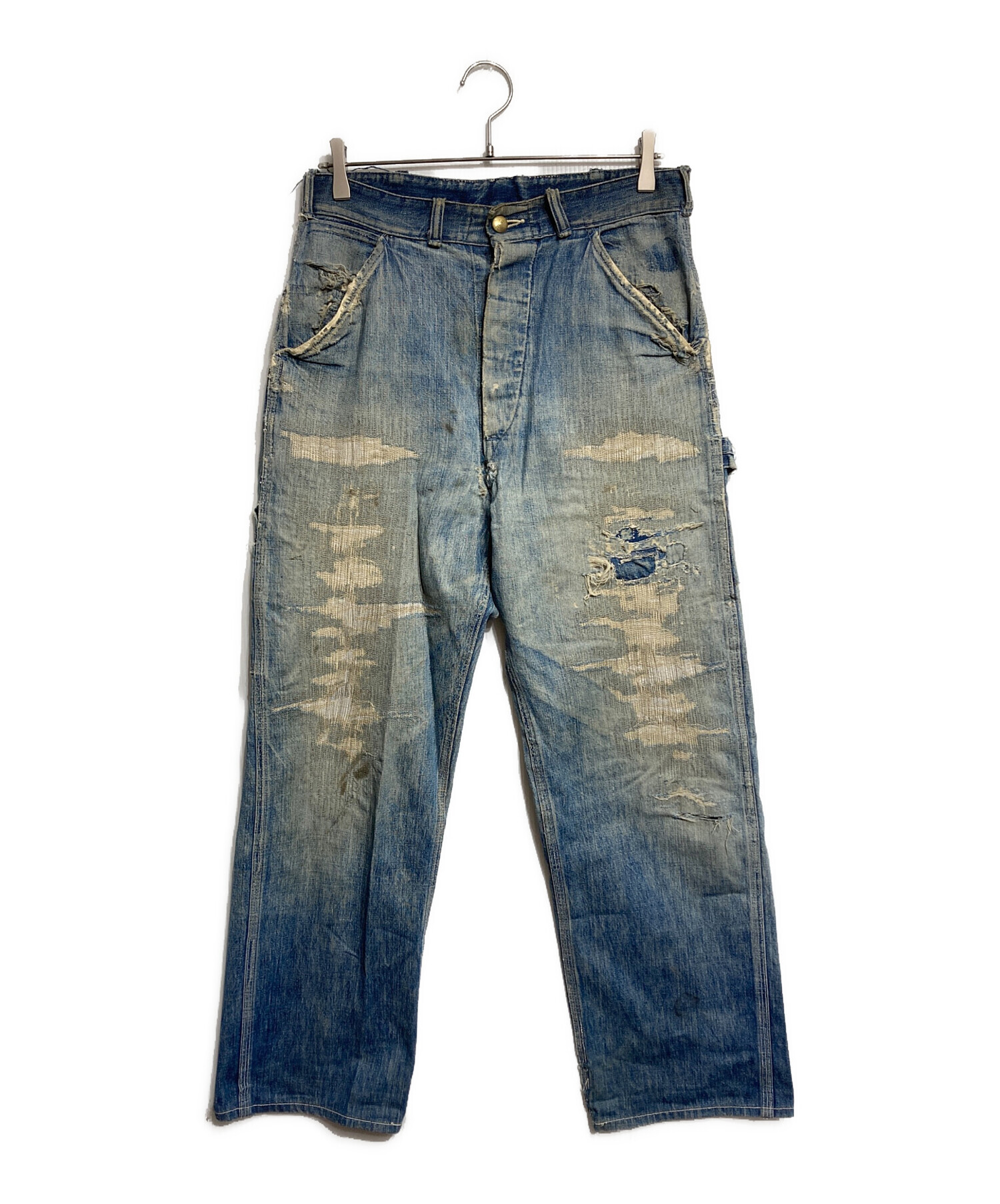 にっちゃん　Hercules ヘラクレス　ワークパンツ 60s 60s SEARS HERCULESヘラクレス VAT DYEDバットダイ デニム ペインター