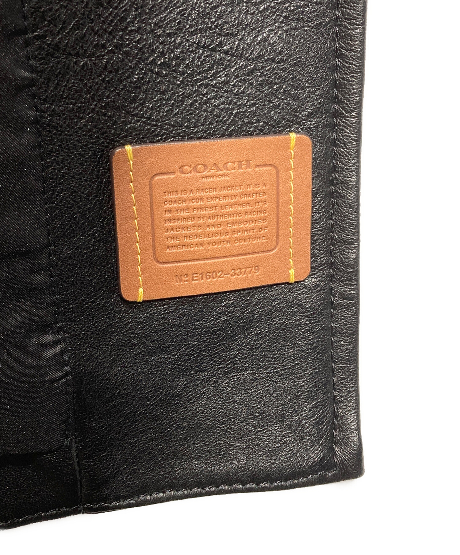 中古・古着通販】COACH (コーチ) レザーシングルライダースジャケット