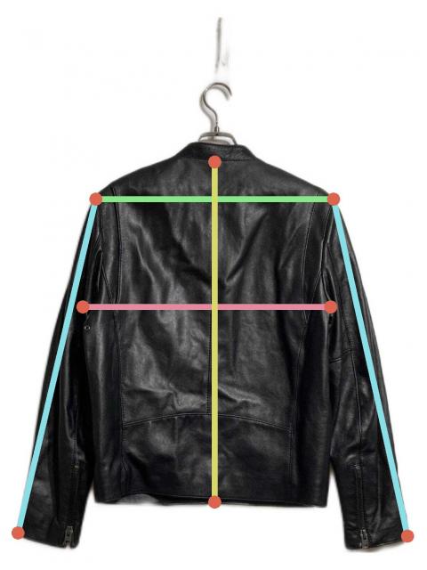 中古・古着通販】COACH (コーチ) レザーシングルライダースジャケット