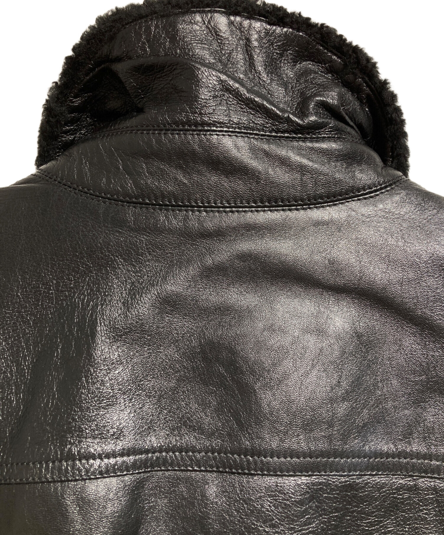 SAINT LAURENT レザージャケット 48 中古・古着通販】Saint Laurent Paris (サンローランパリ) ムートン