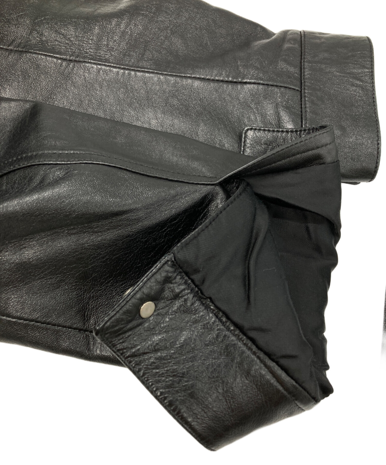 SAINT LAURENT レザージャケット 48 中古・古着通販】Saint Laurent Paris (サンローランパリ) ムートン