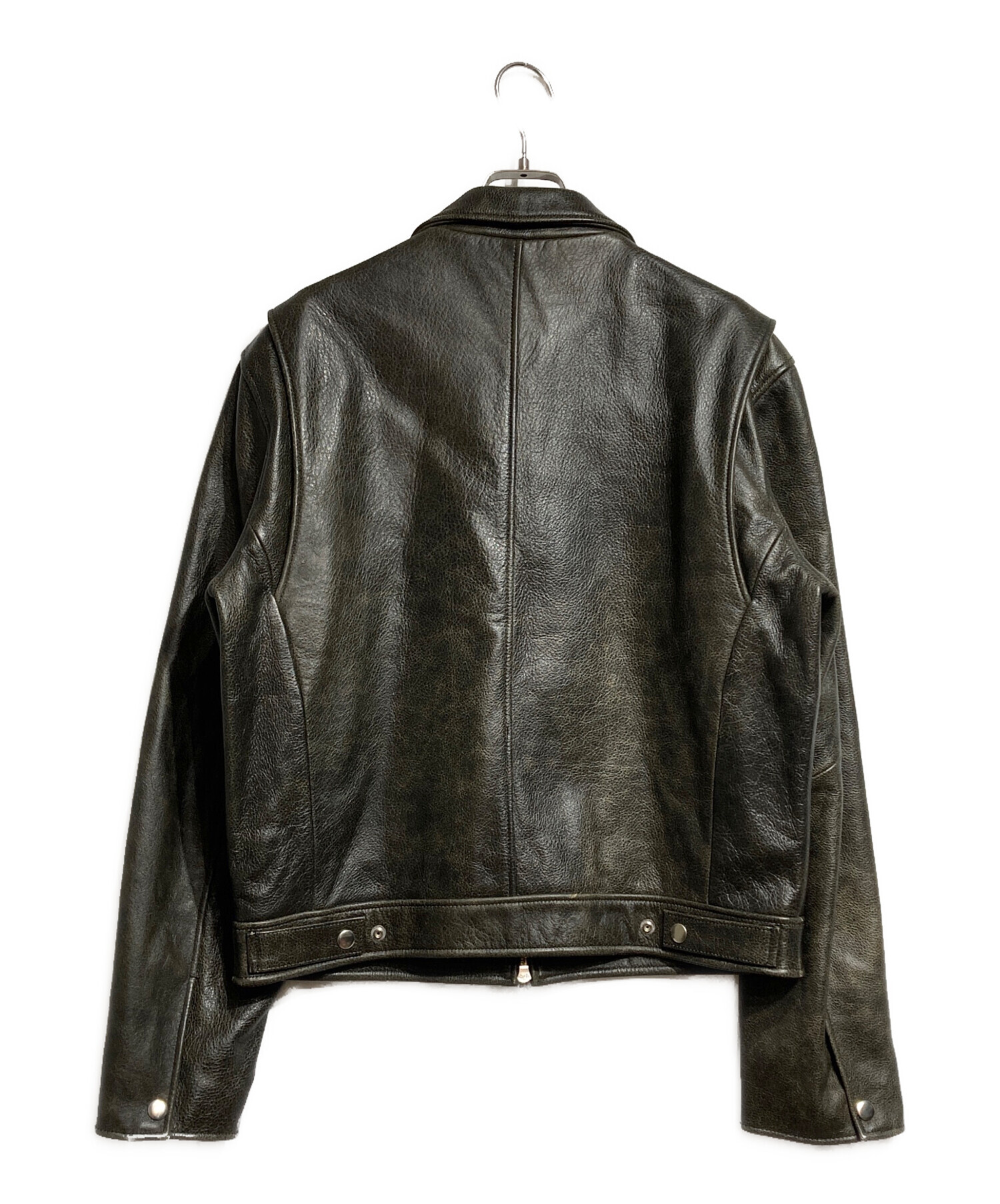 中古・古着通販】TONY WACK (トニーワック) LEATHER CHEST ZIP JACKET