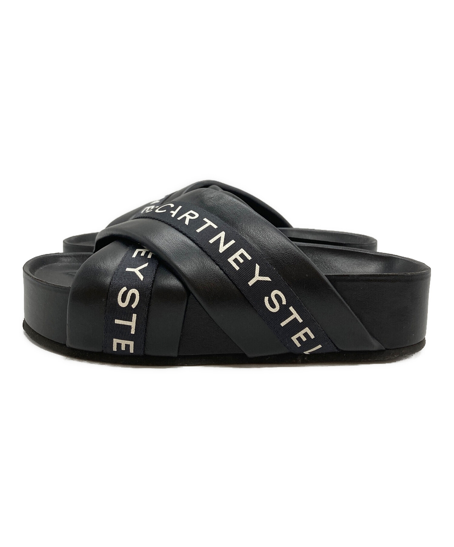 STELLA McCARTNEY ブラックスライドサンダル 中古・古着通販】STELLA McCARTNEY (ステラマッカートニー) Crossover