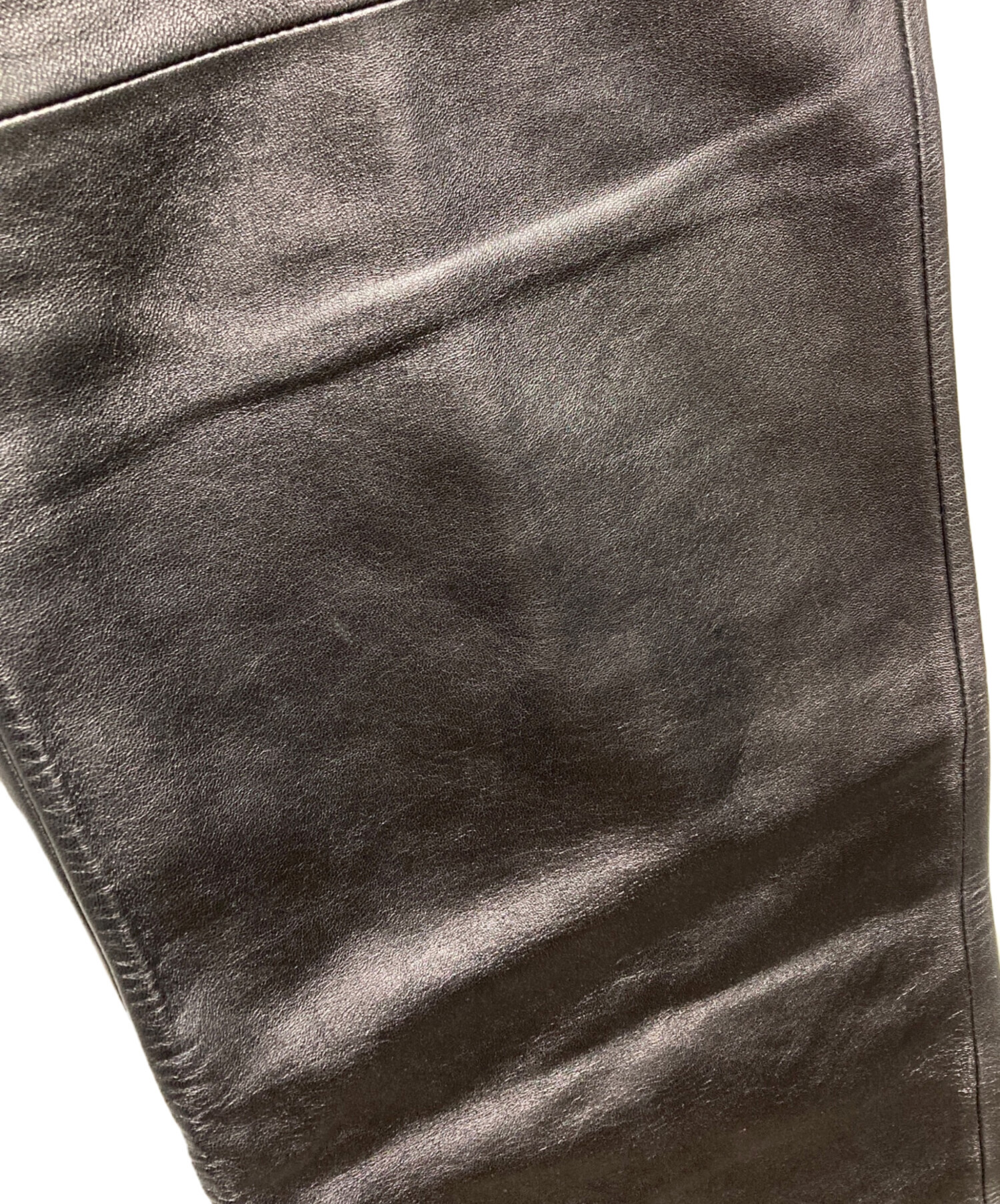 中古・古着通販】LOEWE (ロエベ) ラムレザーパンツ/Lambskin leather