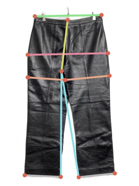 中古・古着通販】LOEWE (ロエベ) ラムレザーパンツ/Lambskin leather