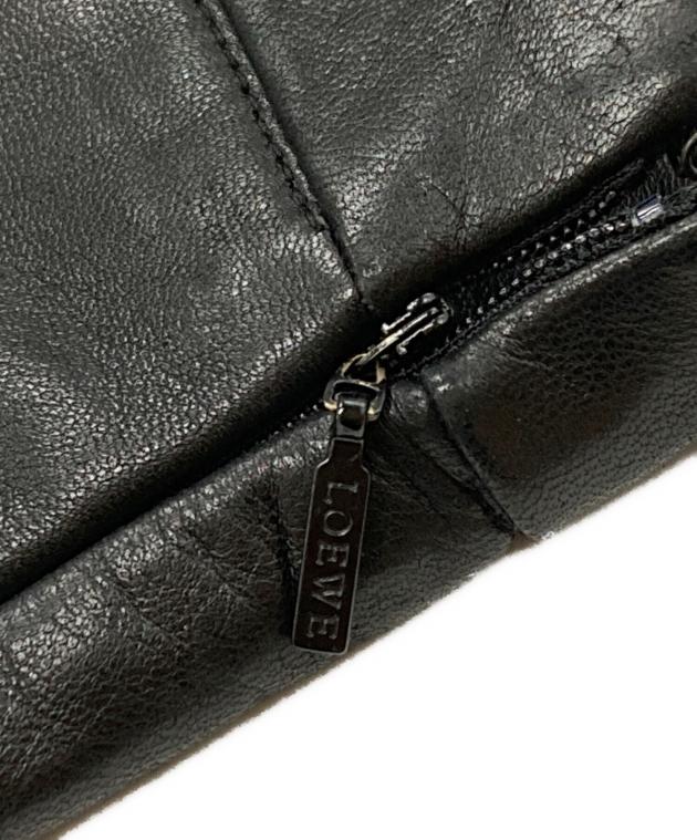 中古・古着通販】LOEWE (ロエベ) ラムレザーパンツ/Lambskin leather