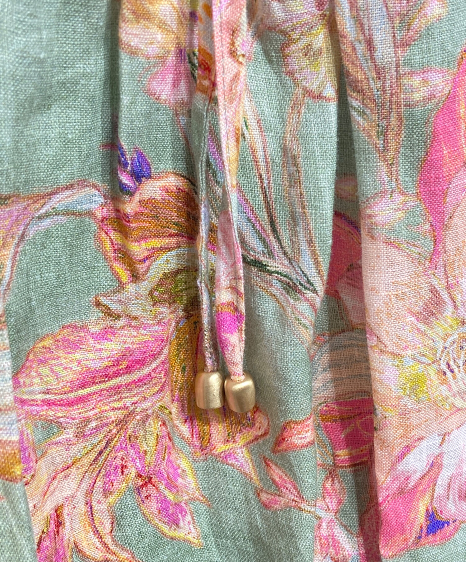 中古・古着通販】ZIMMERMANN (ジマーマン) 花柄リネンワンピース/Linen 