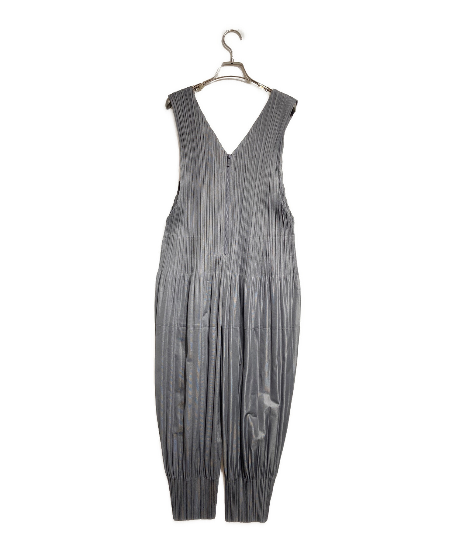 プリーツプリーズ　ロングサロペット 中古・古着通販】PLEATS PLEASE (プリーツプリーズ) 消しプリーツ