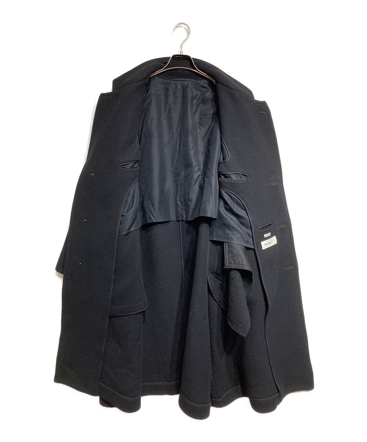 A-PRESSE everyone チェスターコート ブラック L 中古・古着通販】A.PRESSE (アプレッセ) everyone (エブリワン) Wool