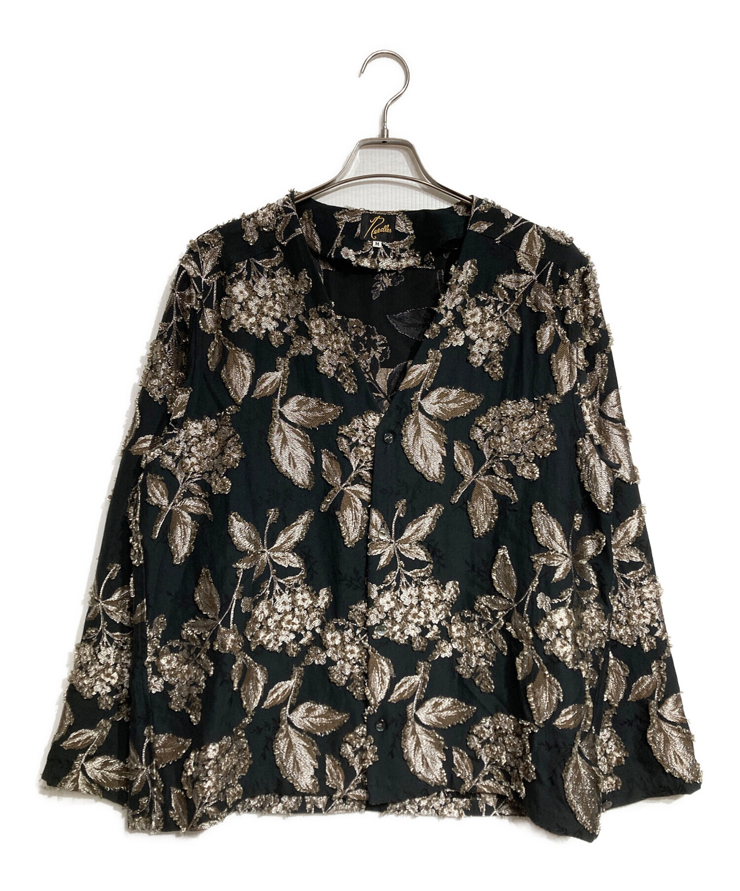 中古・古着通販】Needles (ニードルズ) V Neck Shirt - C/CU/PE Flower