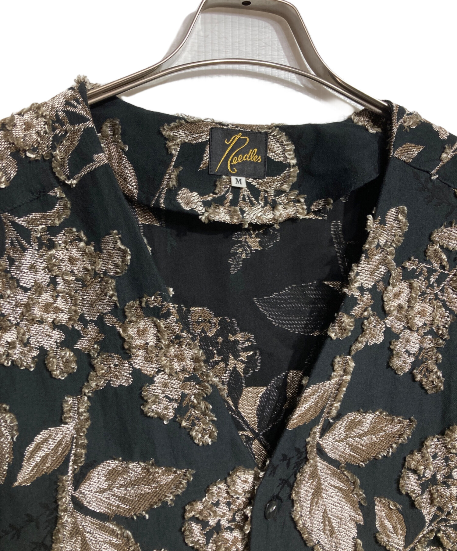 中古・古着通販】Needles (ニードルズ) V Neck Shirt - C/CU/PE Flower