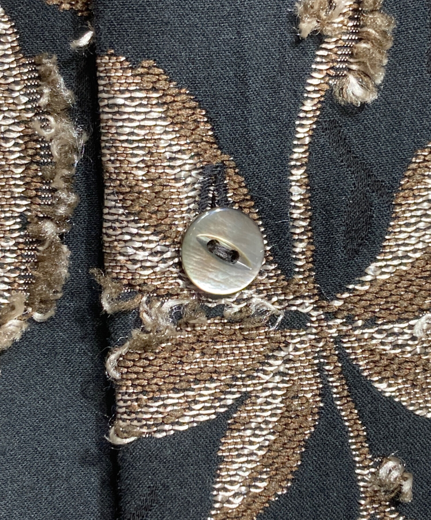 中古・古着通販】Needles (ニードルズ) V Neck Shirt - C/CU/PE Flower