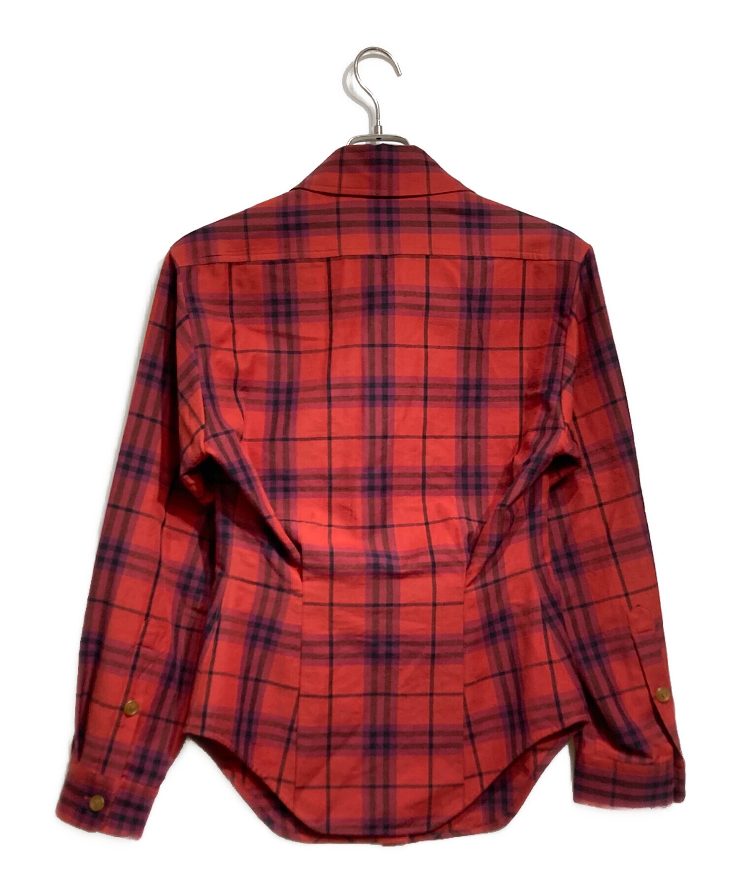ヴィヴィアンウエストウッド＊赤チェック柄＊刺繍ロゴ 中古・古着通販】Vivienne Westwood RED LABEL (ヴィヴィアンウエスト