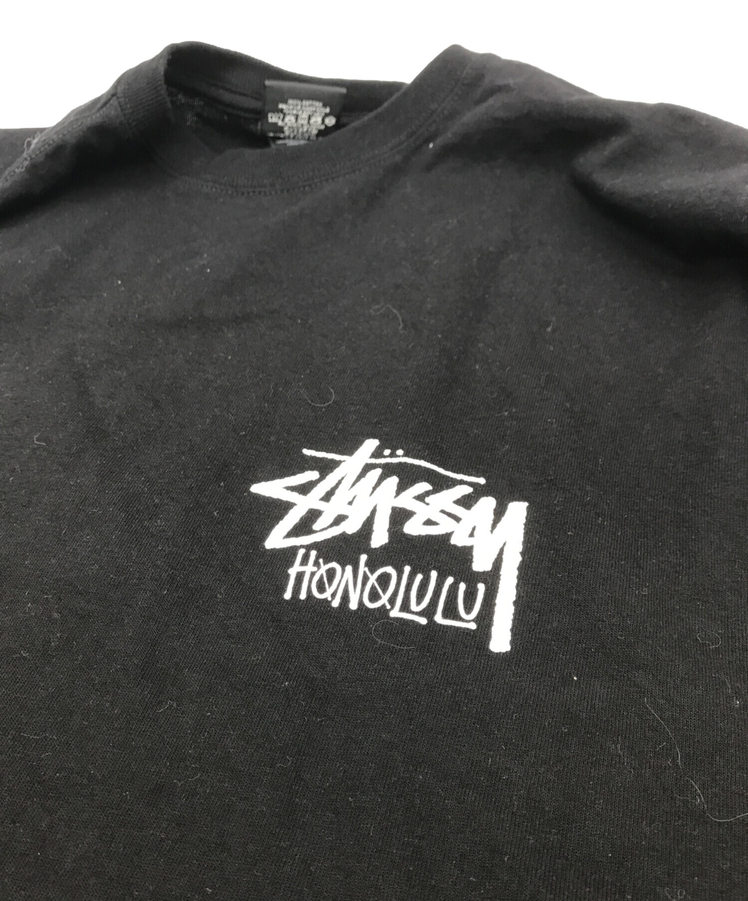 中古・古着通販】stussy (ステューシー) STOCK HONOLULU TEE ブラック