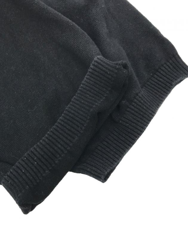 中古・古着通販】stussy (ステューシー) ニットポロシャツ ブラック