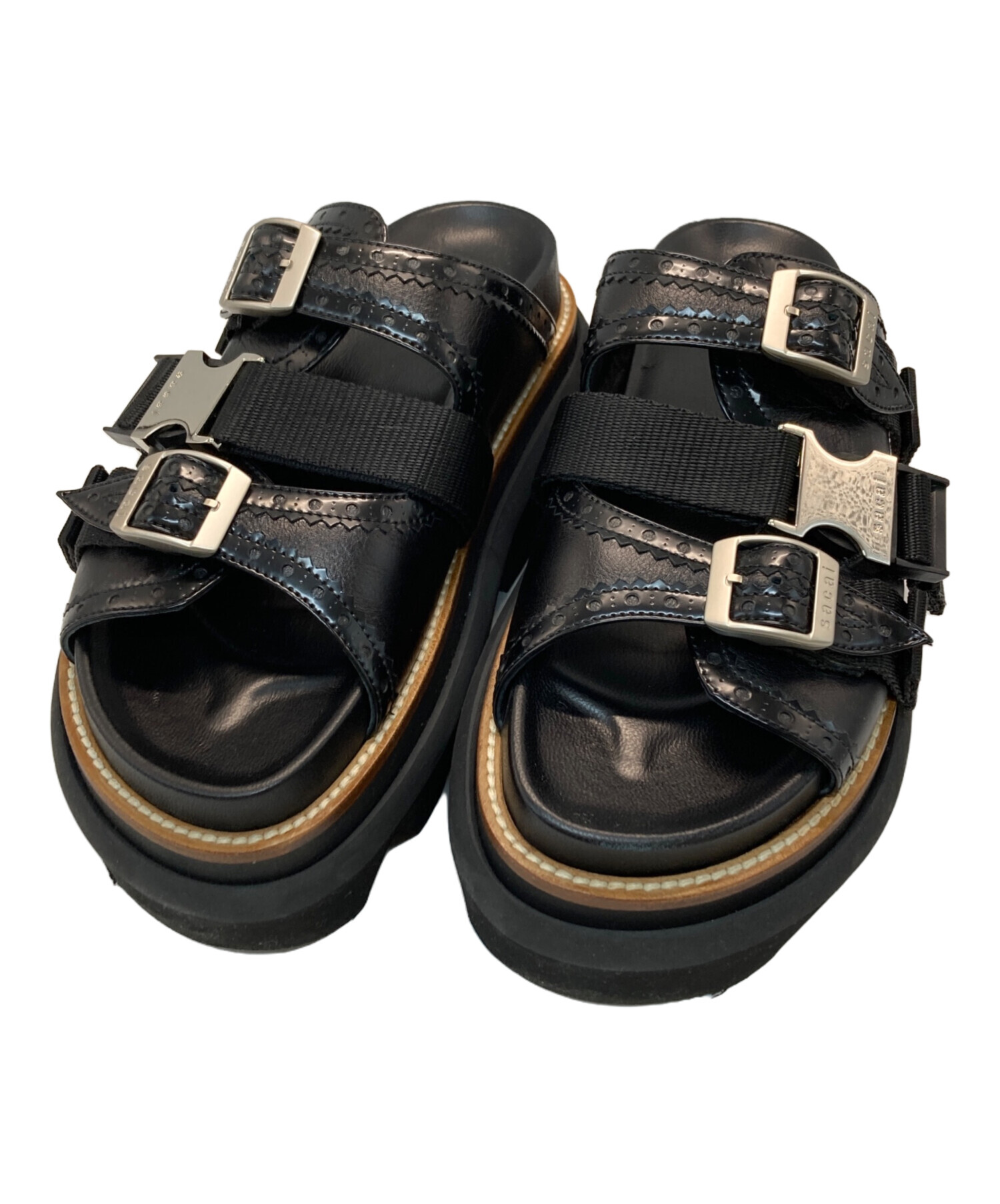 中古・古着通販】sacai (サカイ) Wingtip Sandals/ウィングチップ 