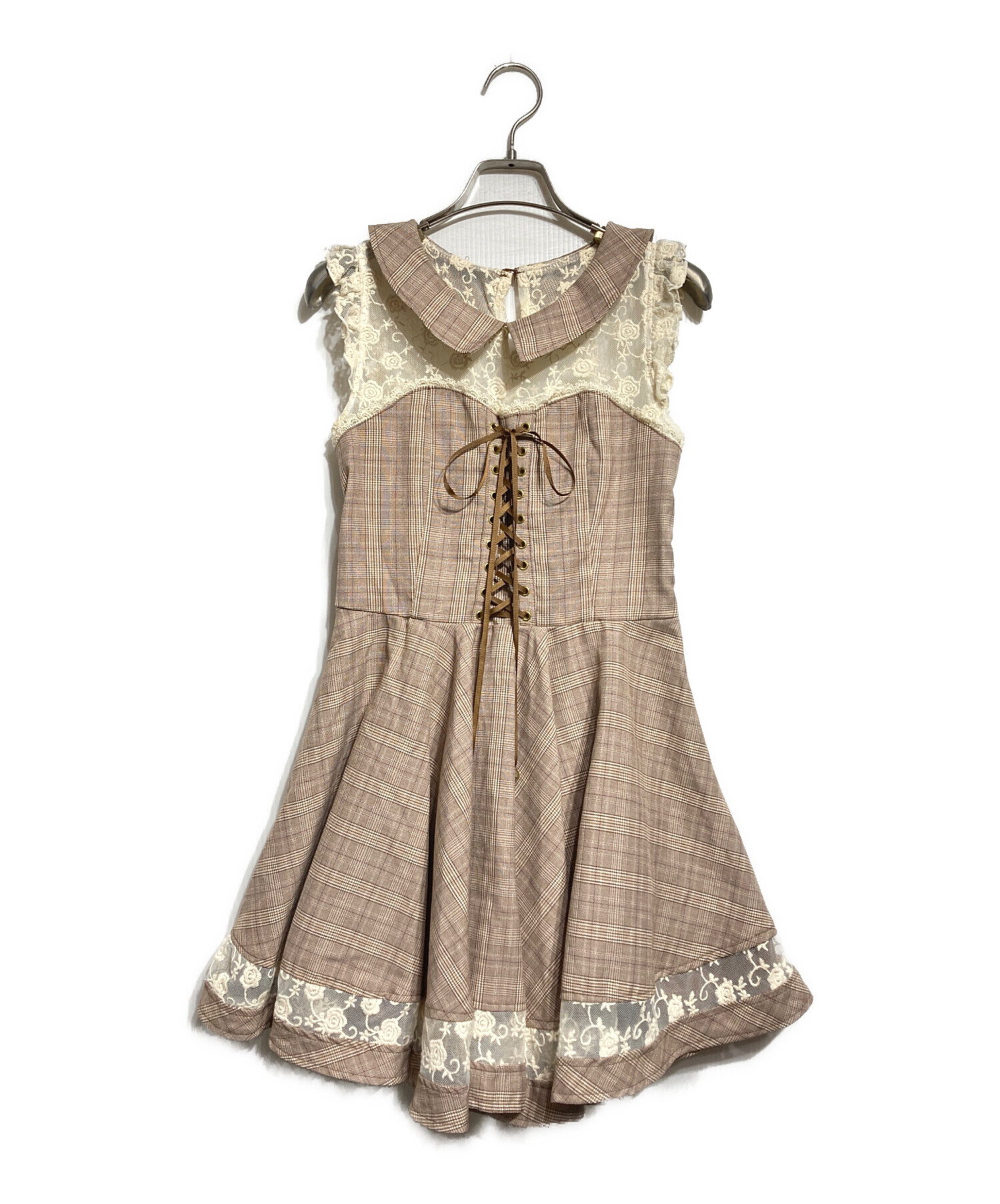 中古・古着通販】LIZ LISA (リズリサ) グレンチェックワンピース/Glen