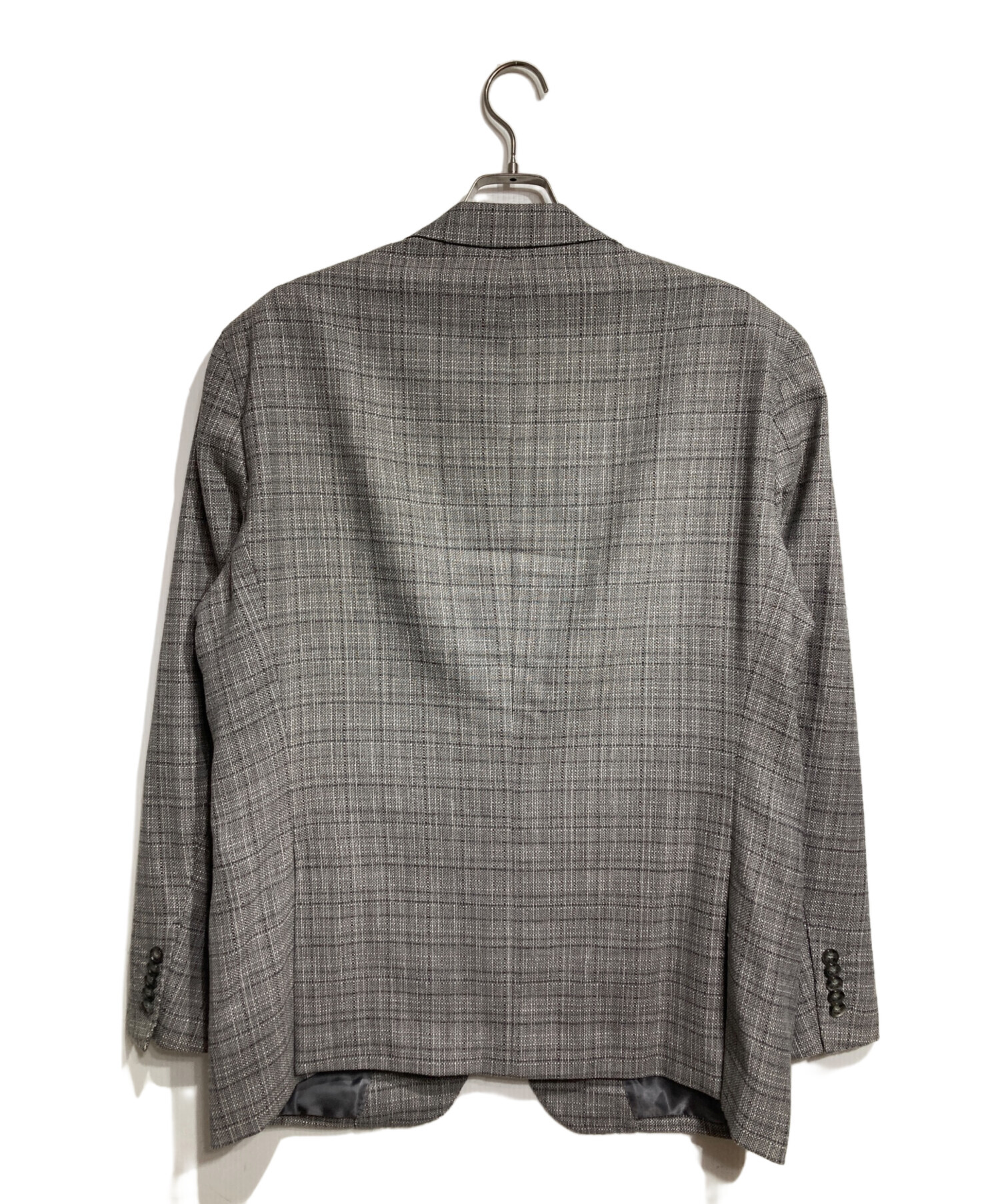 HUGO BOSS BOSS テーラードジャケット チェック柄 グレー系 メンズ BOSS（HUGO BOSS） ジャケット テーラードジャケット スリムフィット