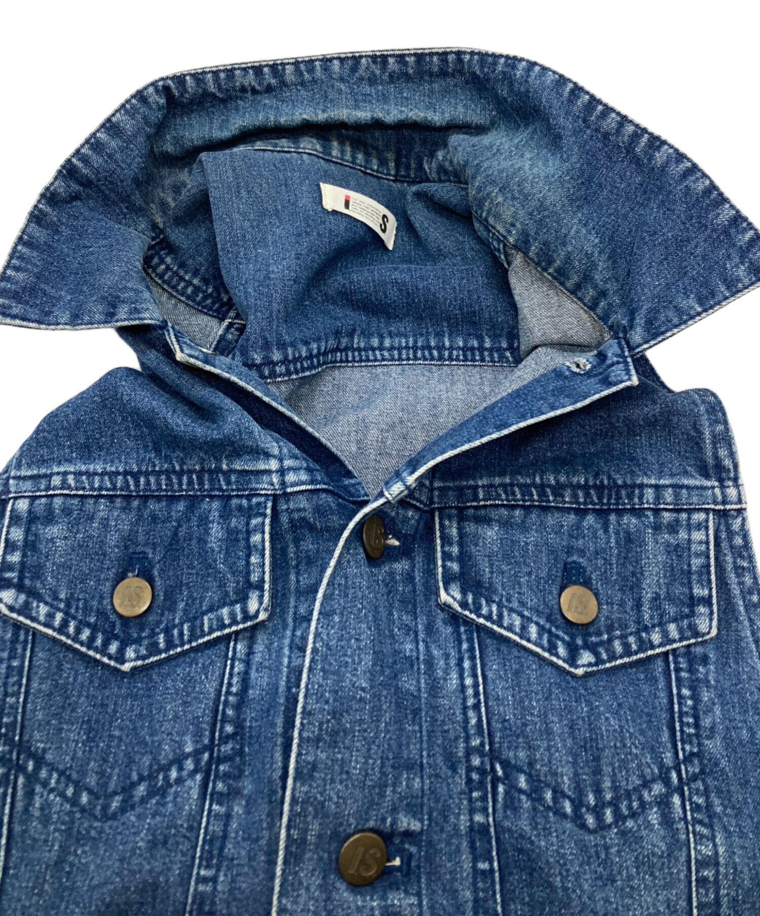 I.S. イッセイミヤケ　イッセイスポーツ デニム ノースリーブ　ワンピース 中古・古着通販】I.S. ISSEY MIYAKE (イッセイ ミヤケ) ノースリーブ
