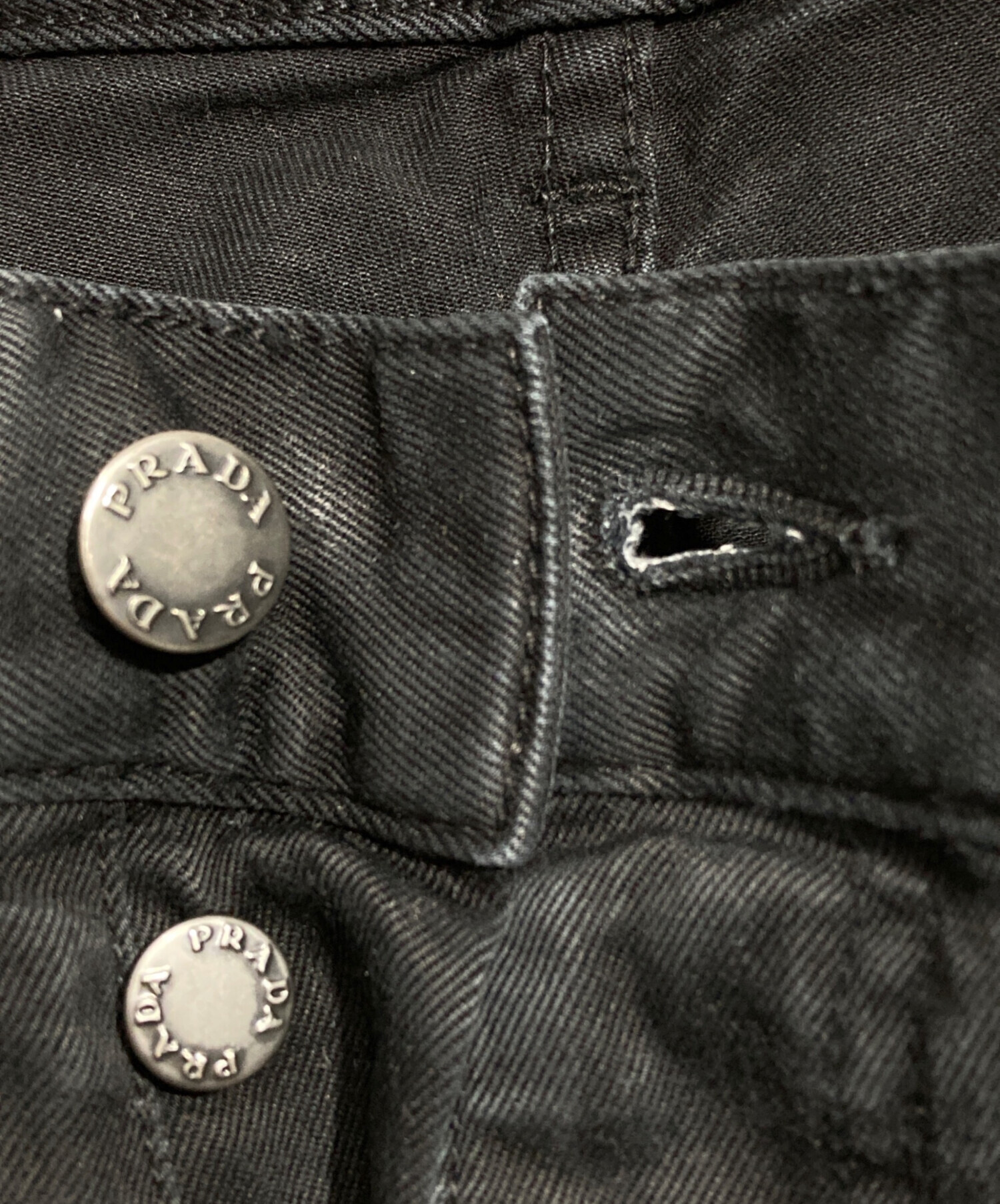 中古・古着通販】PRADA (プラダ) ブラックデニムパンツ/Black Denim 