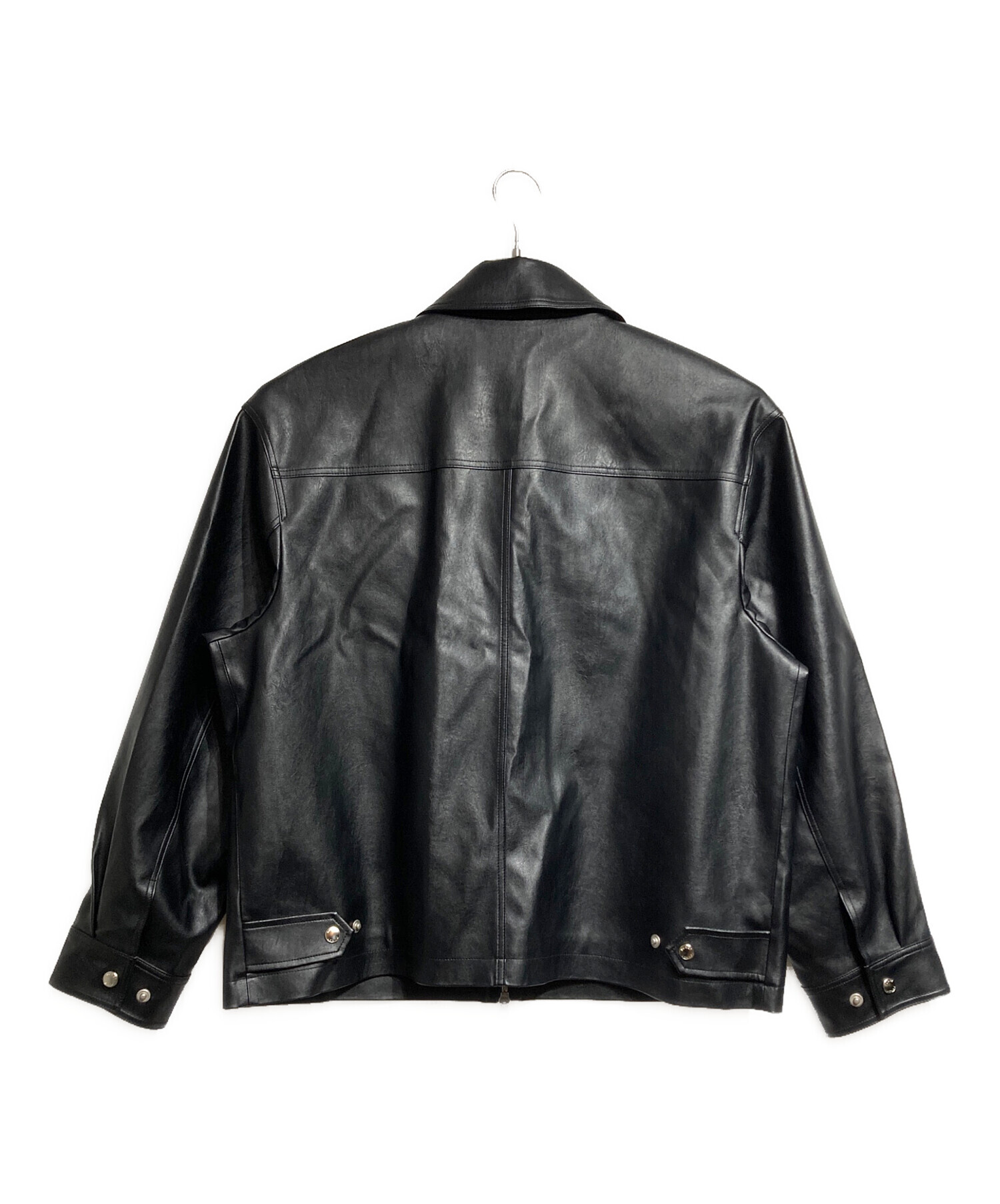 中古・古着通販】Dunst (ダンスト) VEGAN LEATHER ZIP-UP-BLOUSON