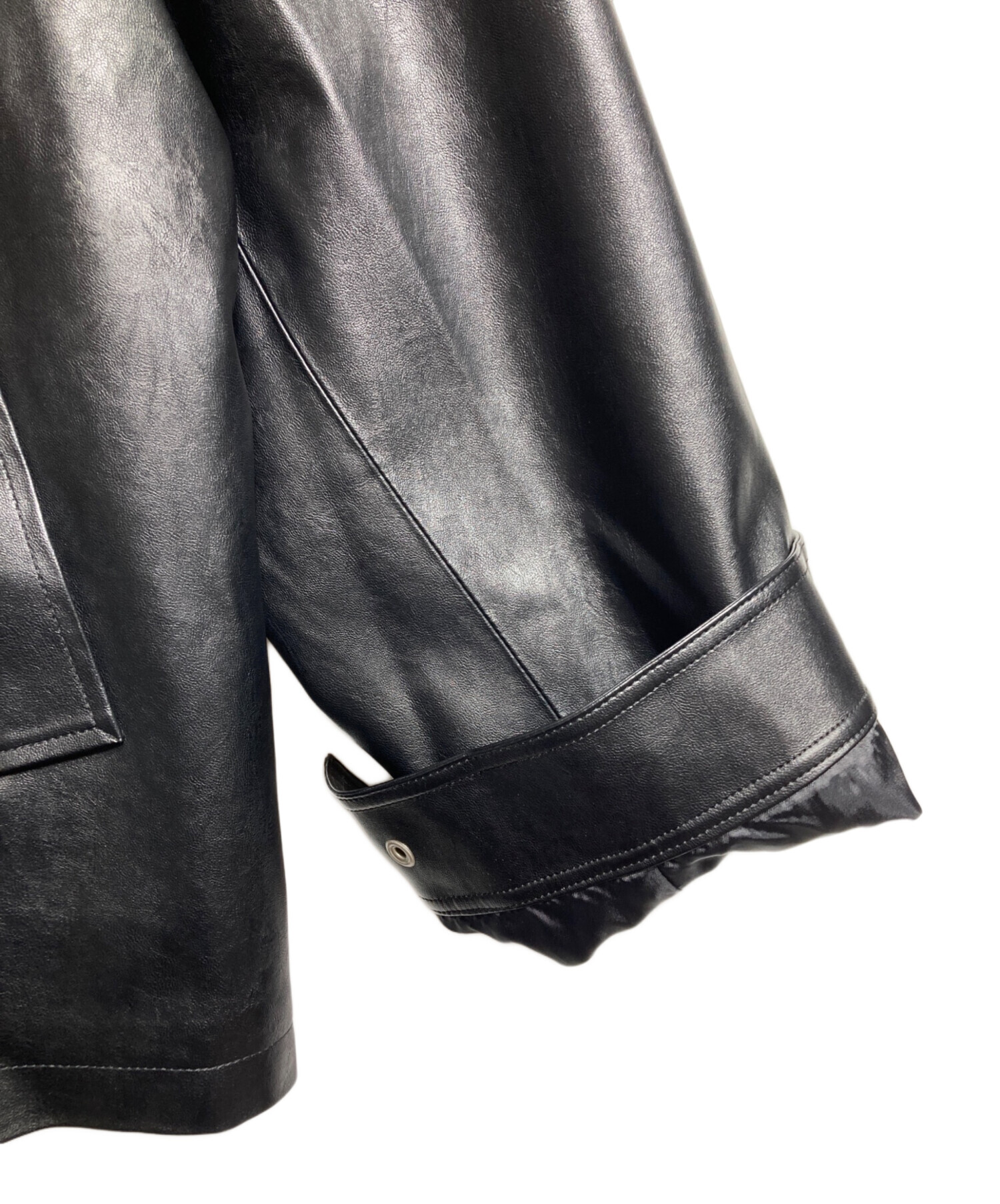 中古・古着通販】Dunst (ダンスト) VEGAN LEATHER ZIP-UP-BLOUSON