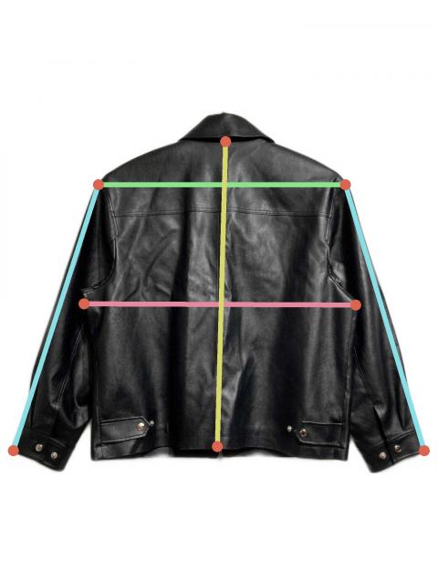 中古・古着通販】Dunst (ダンスト) VEGAN LEATHER ZIP-UP-BLOUSON