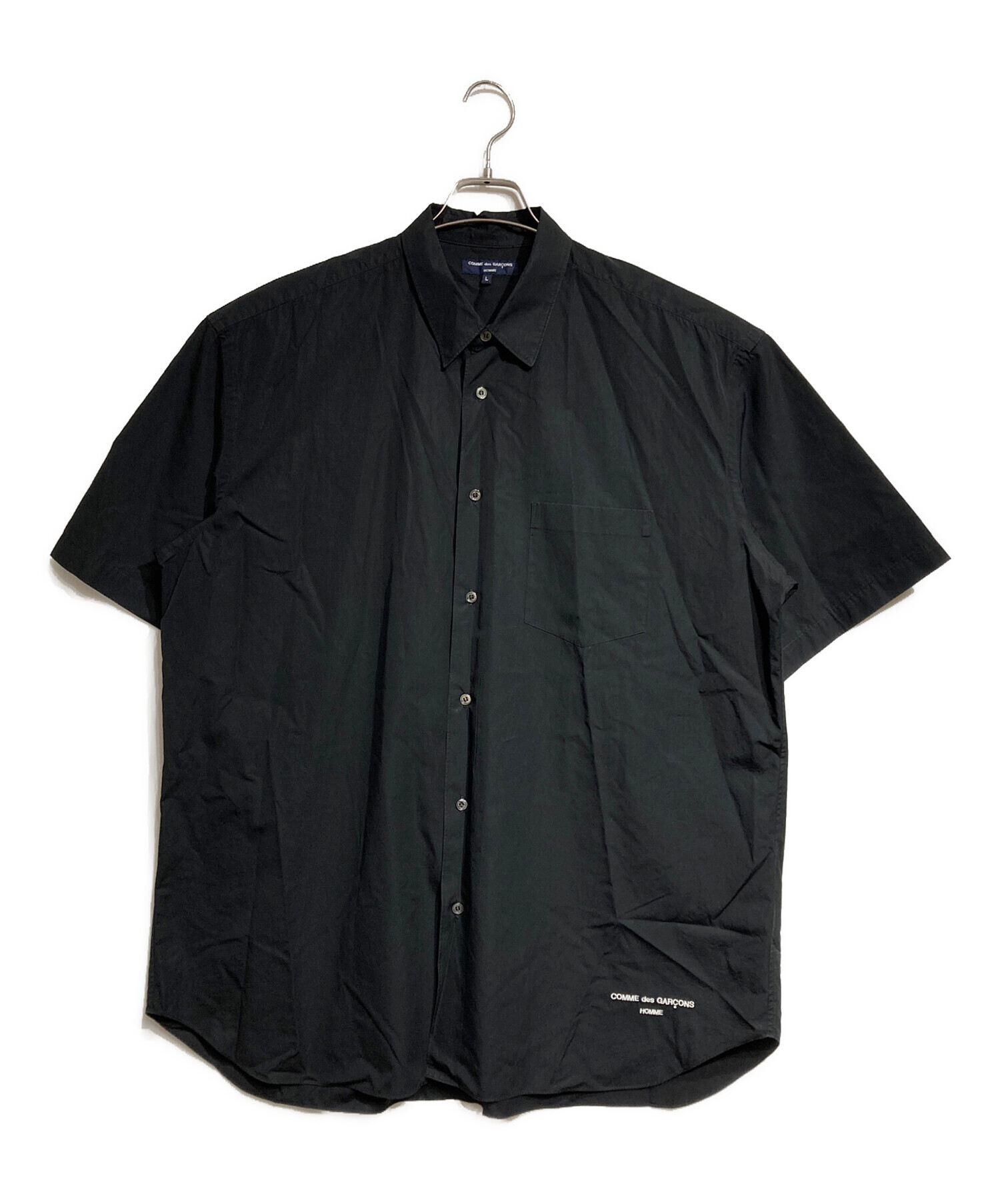 COMME des GARCONS コムデギャルソン カジュアルシャツ XS 黒 【古着】【中古】【送料無料】 中古・古着通販】BLACK COMME des GARCONS (ブラック コムデギャルソン