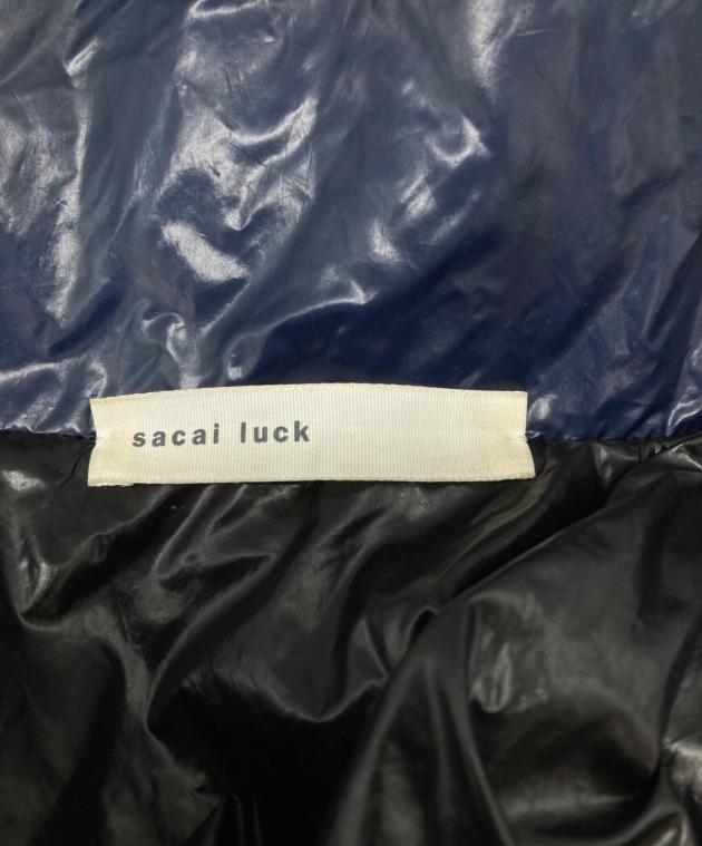 メ*ル様 サカイラック　マント　sacai luck　サイズ１　ネイビー 中古・古着通販】sacai luck (サカイラック) ダウンジャケット/Down