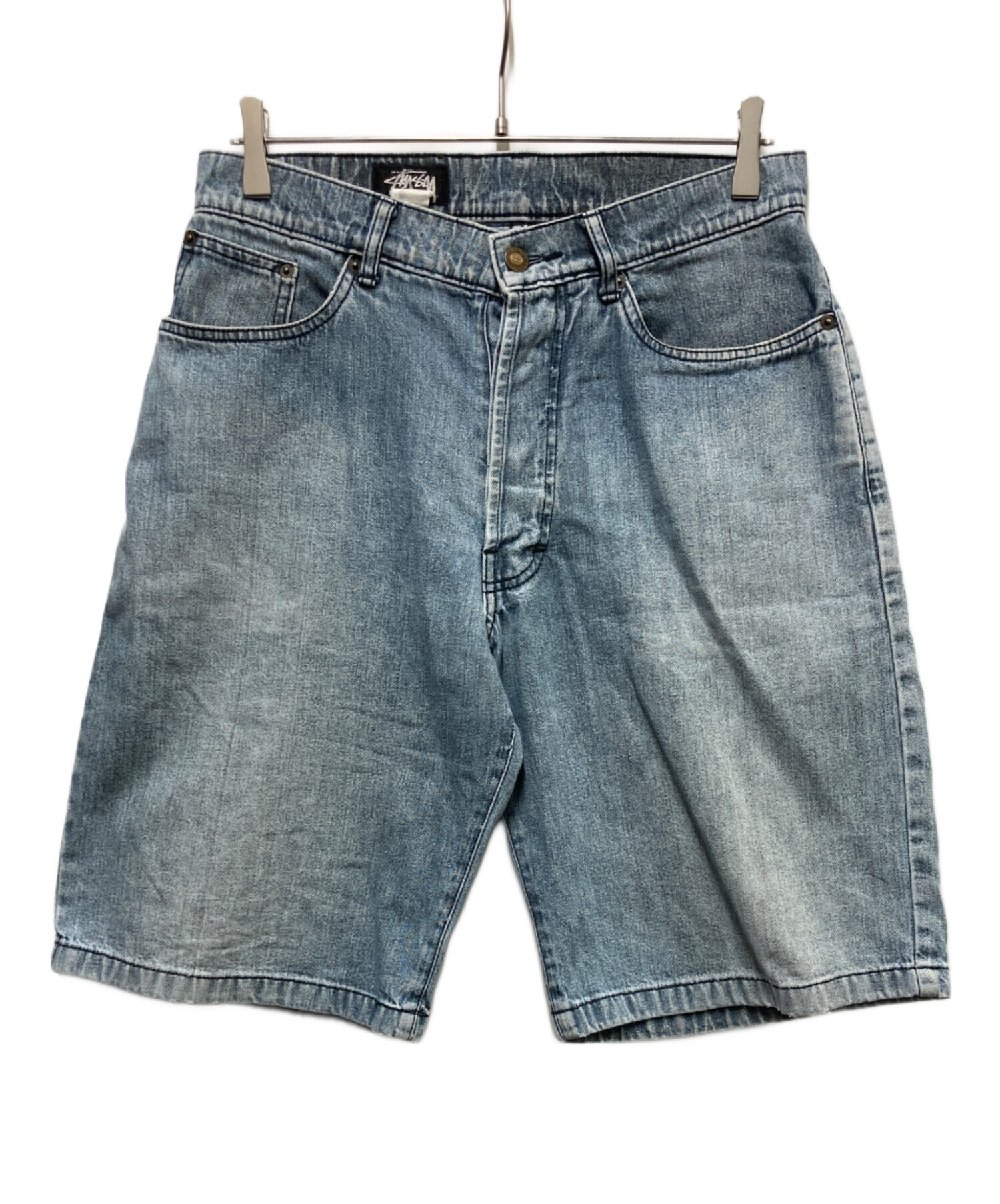 stussy 80s デニムショーツ 中古・古着通販】stussy (ステューシー) 80sデニムショーツ ブルー