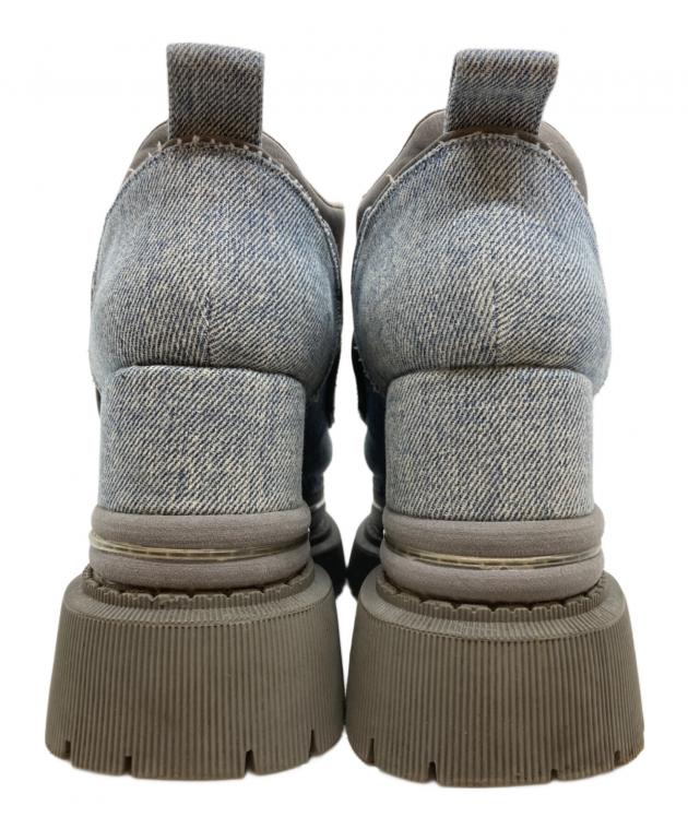 中古・古着通販】YELLO (イエロ) PATCH SHORT BOOTS/パッチショート