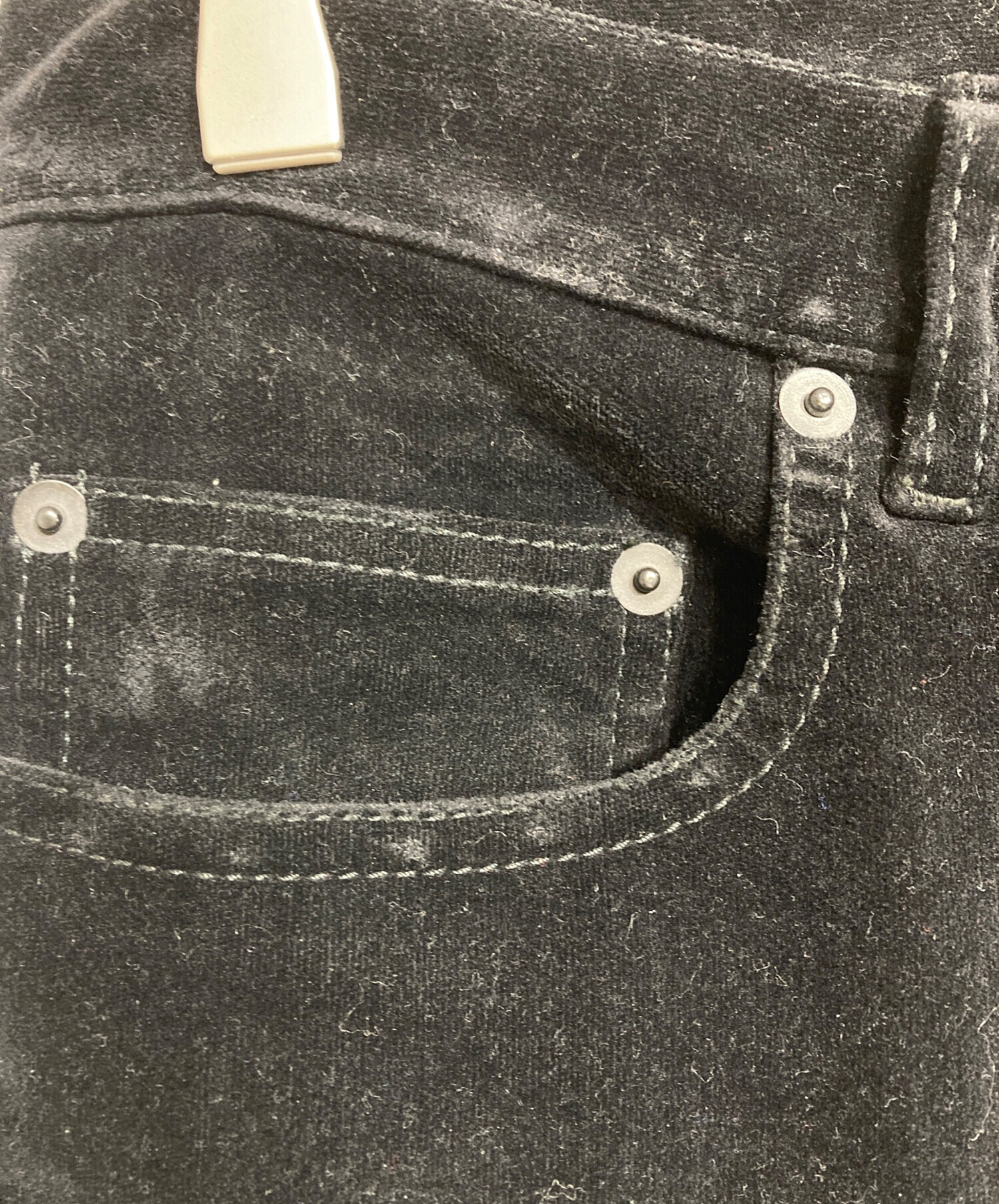 中古・古着通販】DIOR HOMME (ディオール オム) ベロアスキニーパンツ 