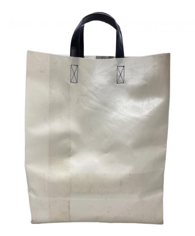 FREITAG MIAMI VICE トートバッグ ホワイト/グレー 中古・古着通販】FREITAG (フライターグ) MIAMI VICEトートバッグ