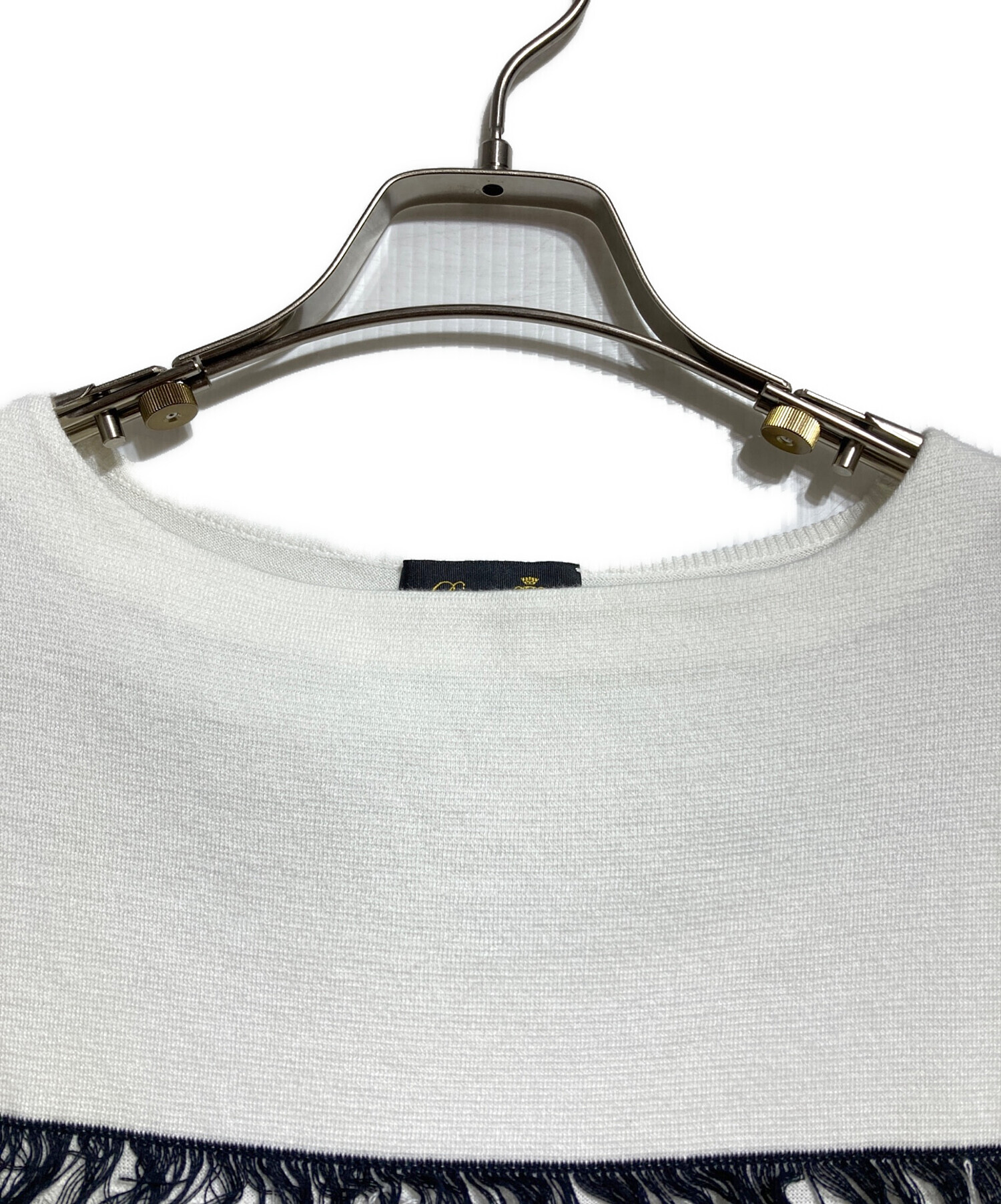 中古・古着通販】DRAWER (ドゥロワー) フリンジニット/Fringe knit