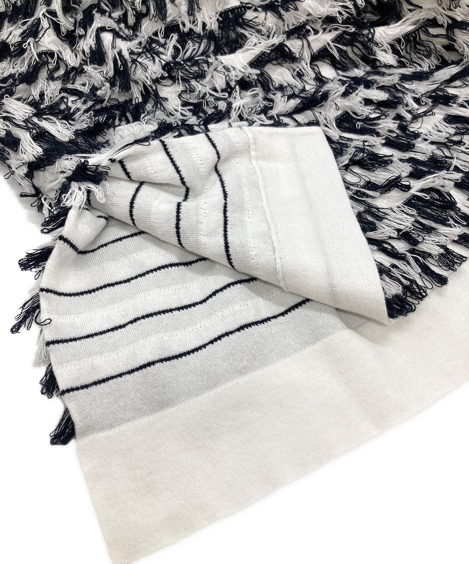 中古・古着通販】DRAWER (ドゥロワー) フリンジニット/Fringe knit