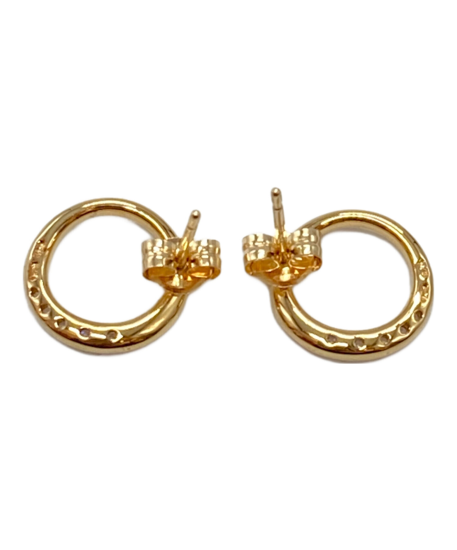 中古・古着通販】ete (エテ) ビジューサークルピアス/Jeweled Circle