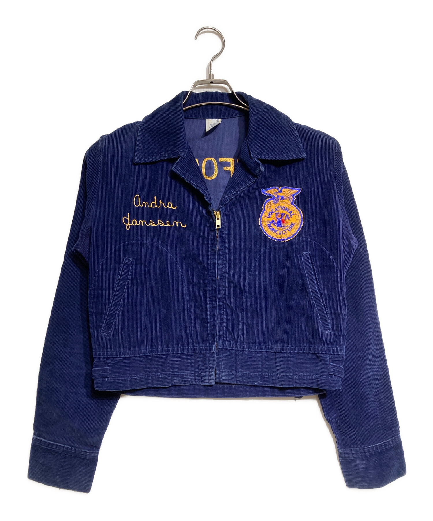 FFA コーデュロイJACKET ジャケット ネイビー FFAジャケット|コーデュロイ|ネイビー - 古着屋グレープフルーツ