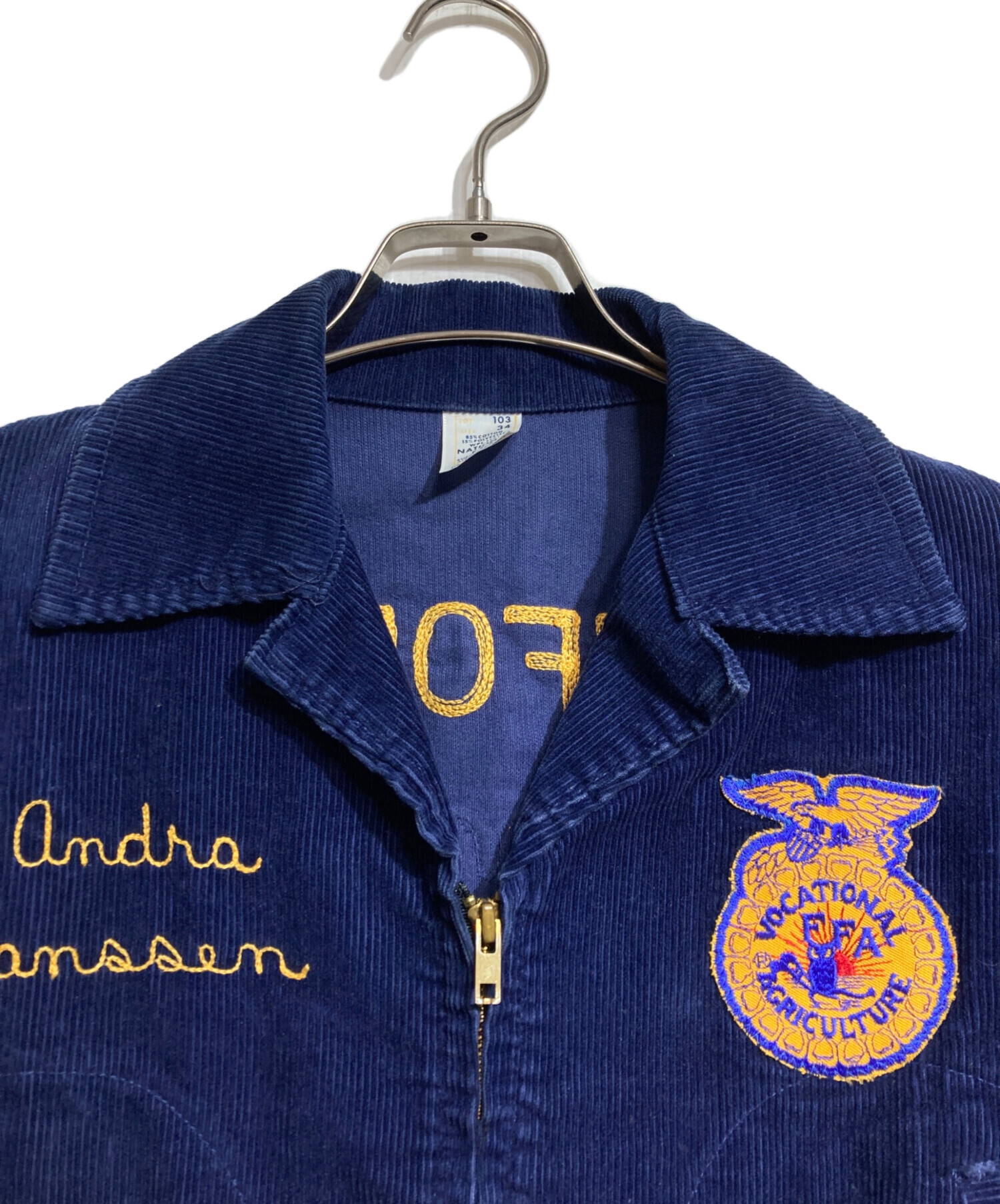 NATIONAL FFA コーデュロイジャケット ネイビー 34 中古・古着通販】NATIONAL FFA (ナショナルエフエフエー) FFA