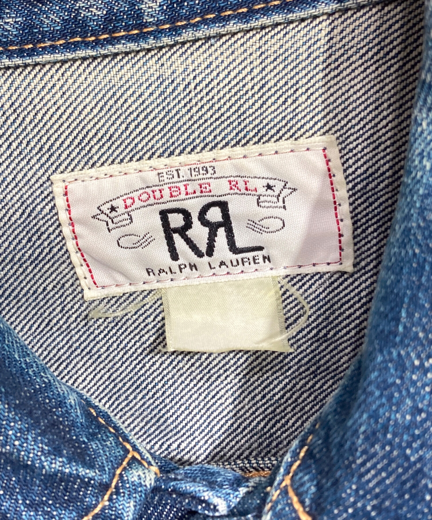 希少 ダブルアールエル ヴィンテージ デニムジャケット 101-J型 ダメージ 中古・古着通販】RRL (ダブルアールエル) 101J型デニムジャケット/Lee