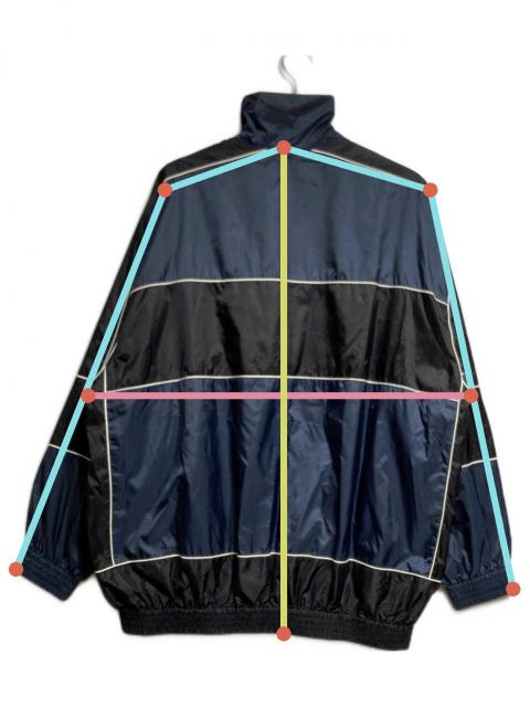 BALENCIAGA 90s VINTAGE トラックジャケット 中古・古着通販】BALENCIAGA (バレンシアガ) バックプリントトラック
