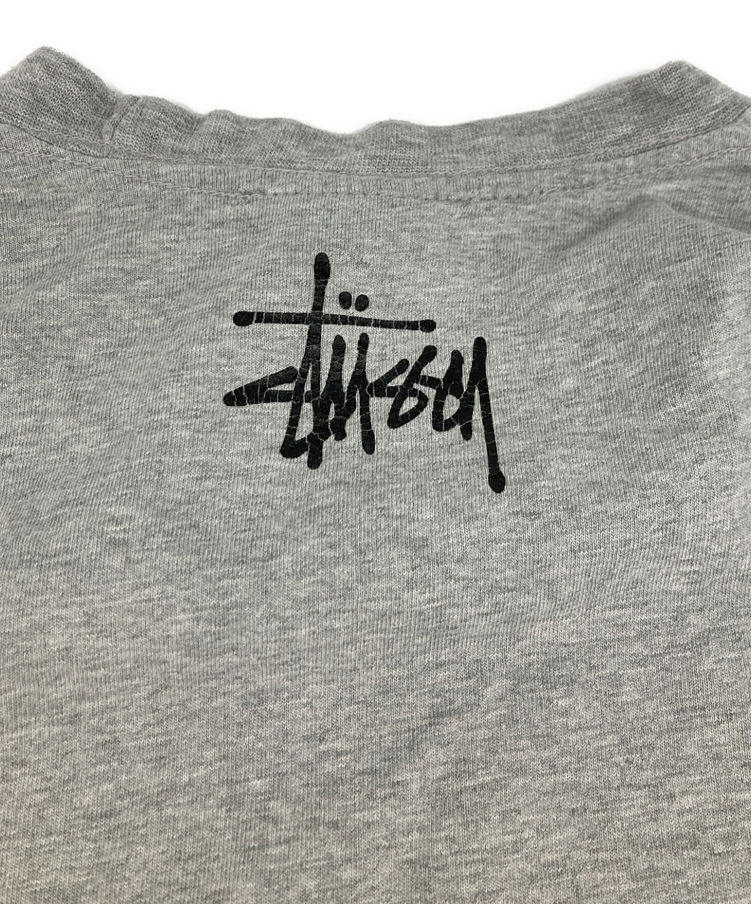 中古・古着通販】stussy (ステューシー) 90'sプリントTシャツ グレー