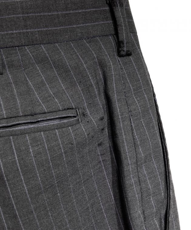 BURBERRY BLACK LABEL ダブルスーツ 40R グレー 中古・古着通販】BURBERRY BLACK LABEL (バーバリーブラックレーベル