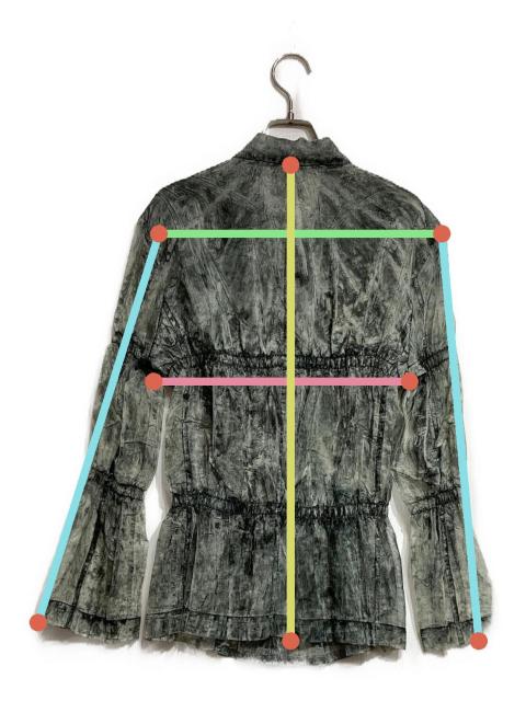 中古・古着通販】ISSEY MIYAKE (イッセイミヤケ) 転写プリーツシアー