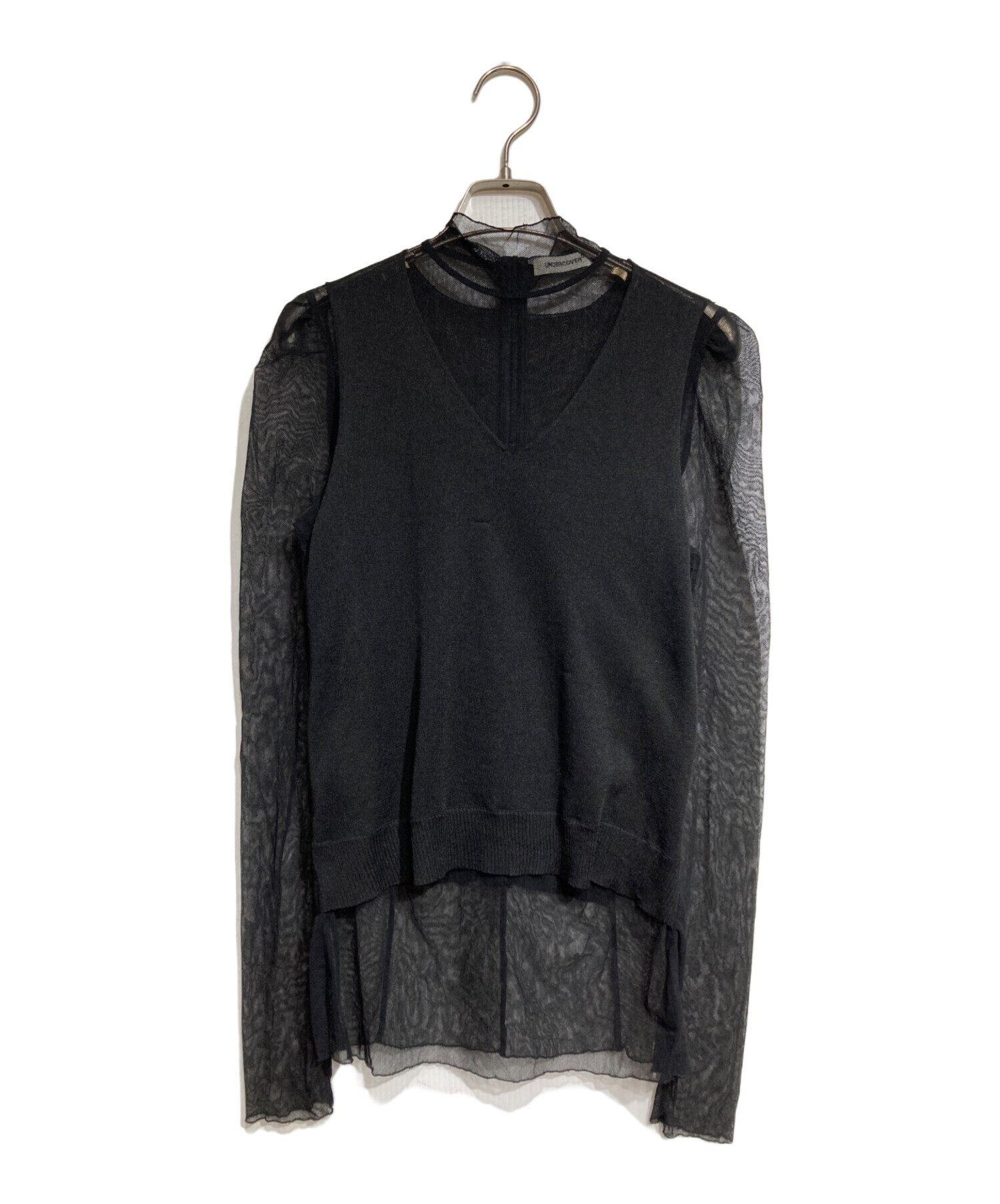 中古・古着通販】UNDERCOVER (アンダーカバー) Layered high-neck top 