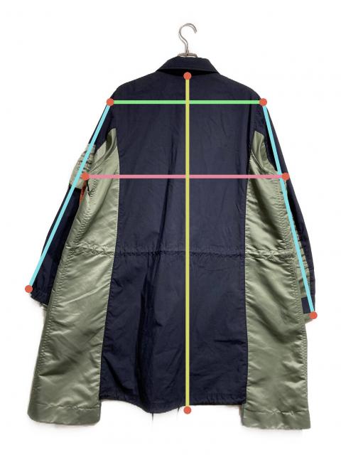 sacai サカイ　MA1ドッキング　ミリタリー　コート 中古・古着通販】sacai (サカイ) MA-1ドッキングコート オリーブ