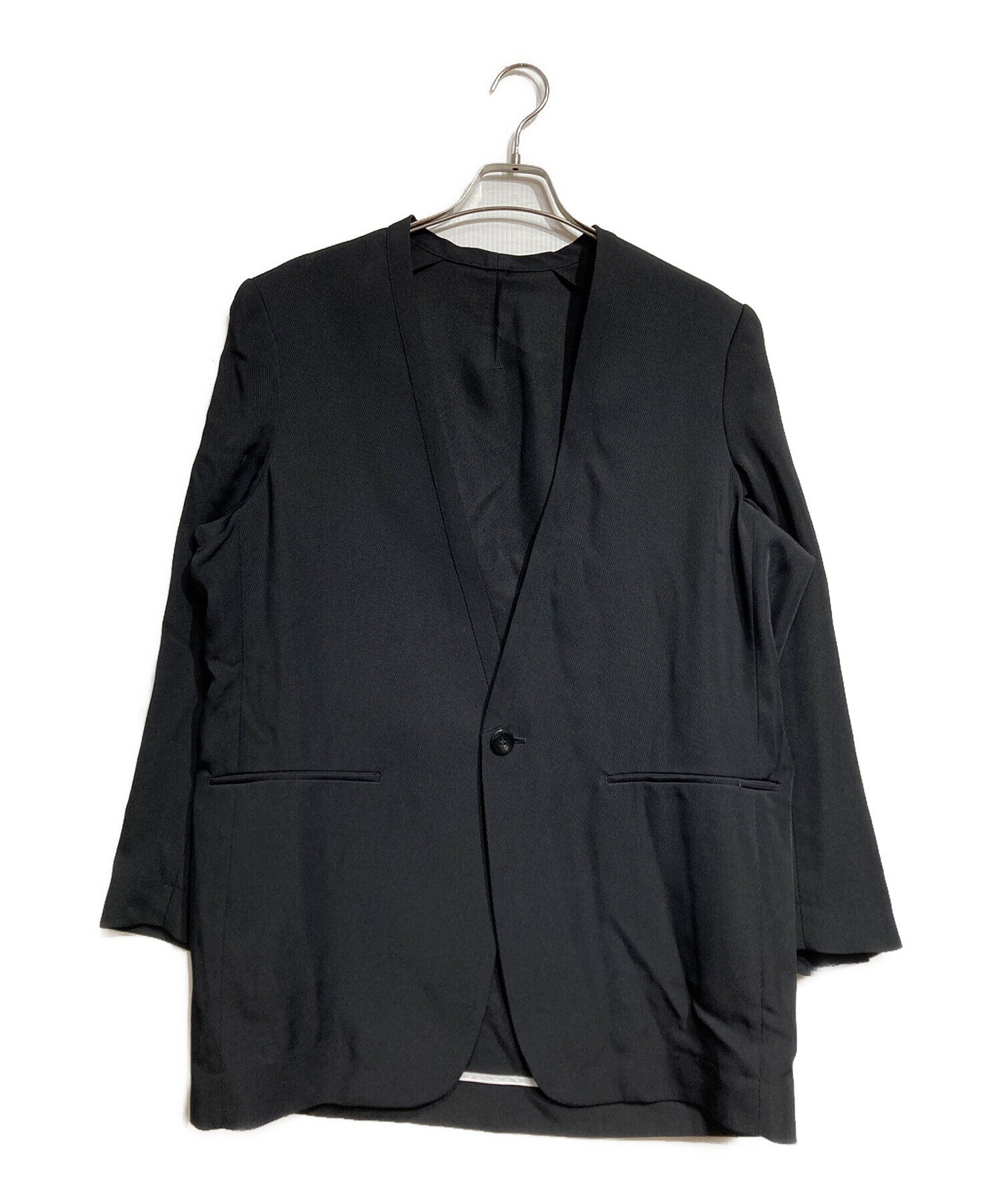 OVERCOAT ノーカラーウールジャケット　S 中古・古着通販】OVERCOAT (オーバーコート) Collerless Single