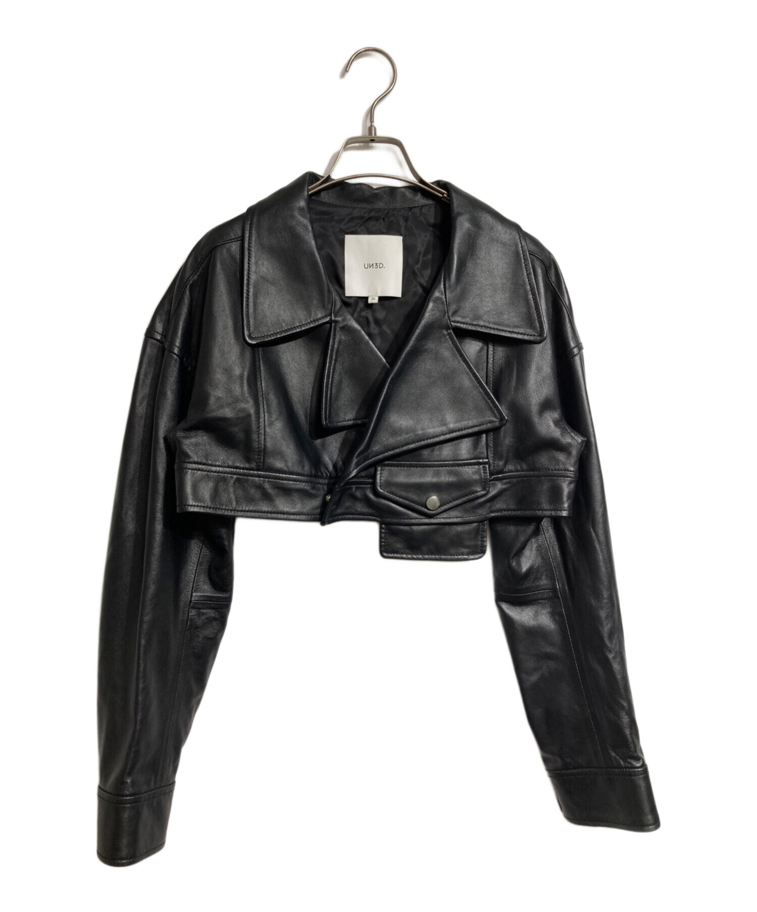中古・古着通販】UN3D. (アンスリード) SHORT LEATHER RIDERS