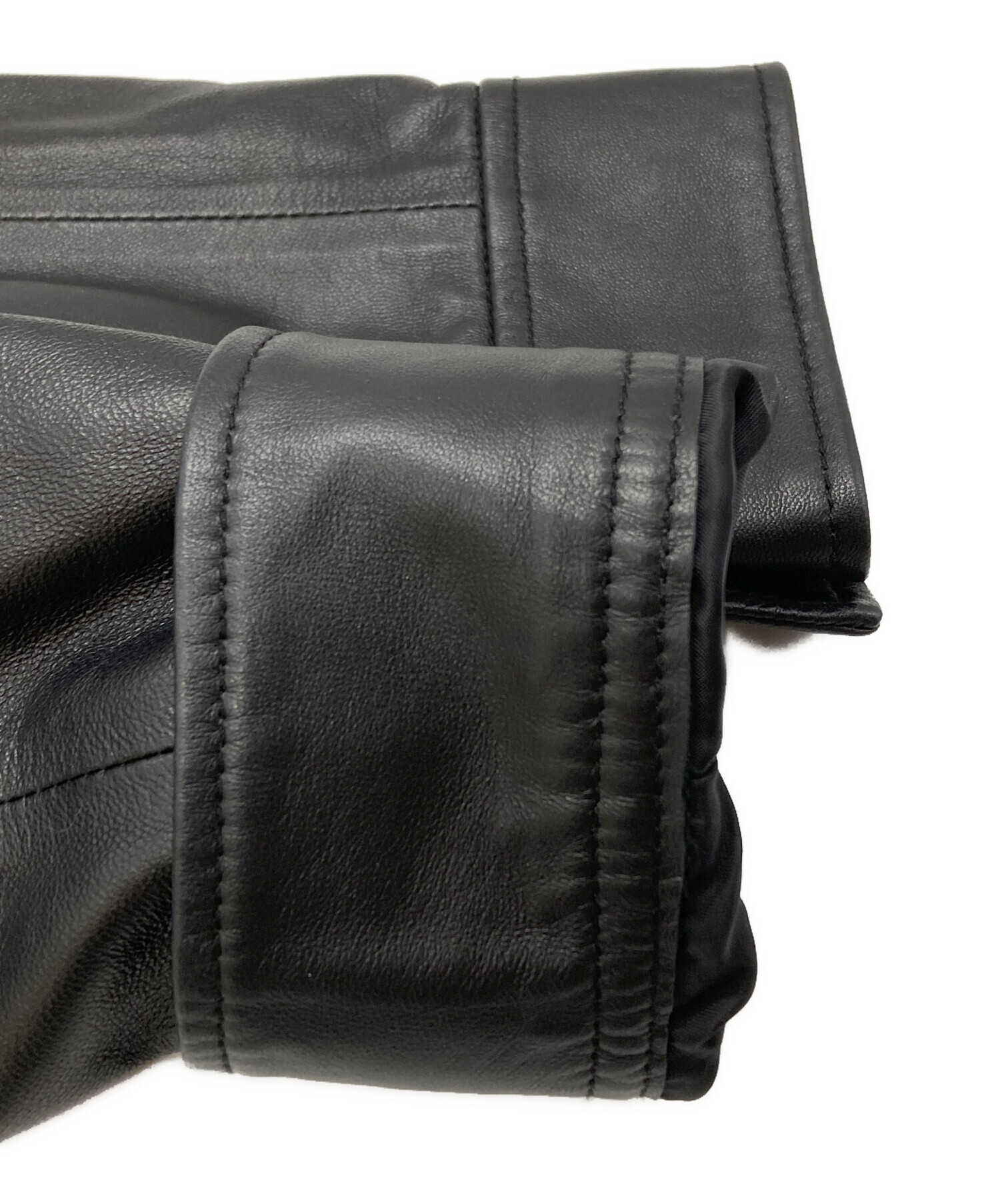 中古・古着通販】UN3D. (アンスリード) SHORT LEATHER RIDERS